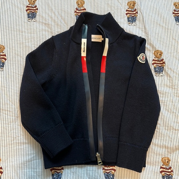 Moncler Zip Up Sweater size 4 - Picture 1 of 6
